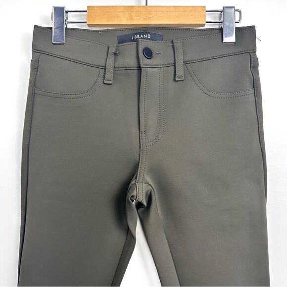 J Brand Super Skinny Scuba Pants in Olive Odyssey - Picture 5 of 16